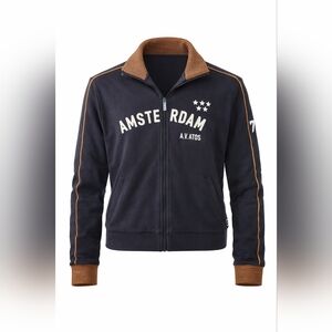 Blue Marlin A.V. Atos Amsterdam Unisex Zip-Up Track Jacket. Size M